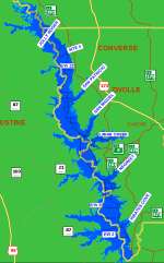 Toledo Bend Lake Boat Lanes