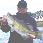Toledo angler George Ferguson with a trophy bass that hit a wacky rig. Photo by Joe Joslin Outdoors