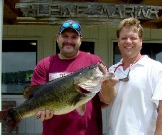 toledo bend record bass hawg resets lb angler lake eric
